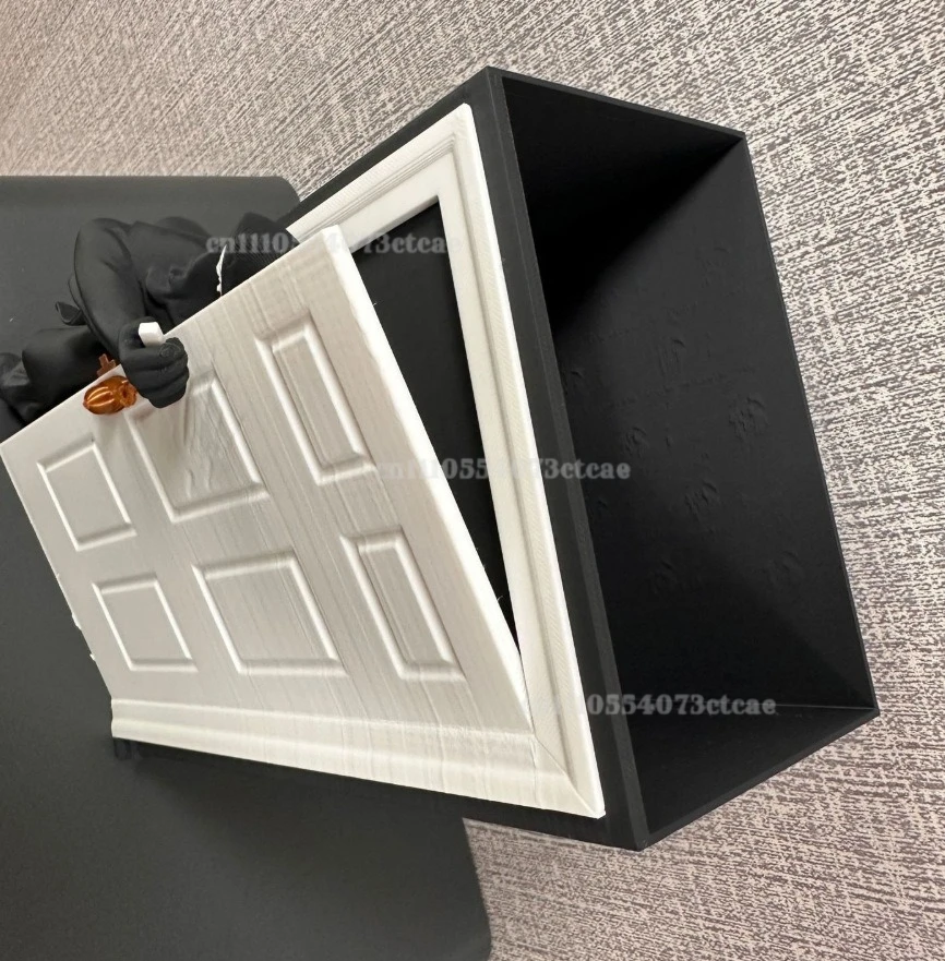 Cubo de palomitas de maíz creativo con diseño de película de terror impreso en 3D, contenedor de bocadillos novedoso para la noche de cine, adorno decorativo para el hogar y el escritorio.