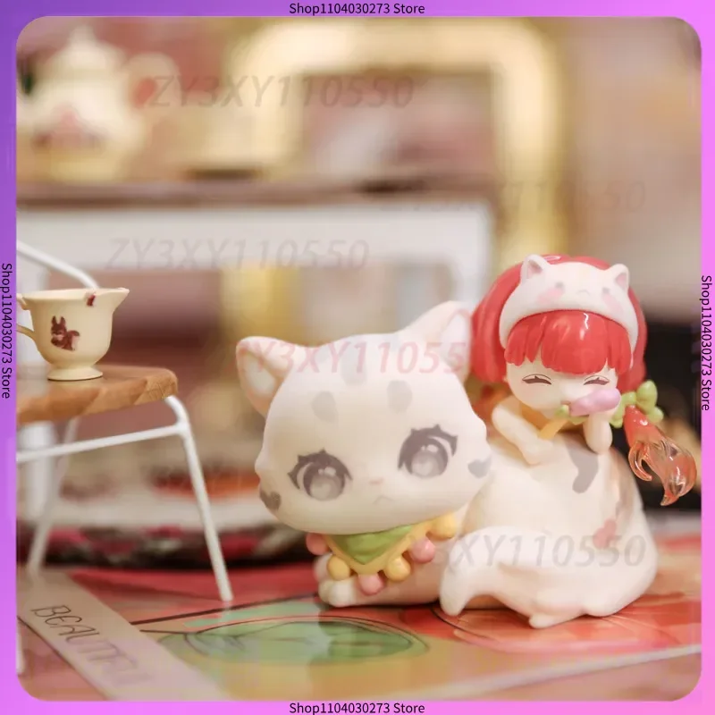 

Новая натуральная милая серия «Котенок-компаньон» Emilya, слепая коробка, модная игрушечная фигурка, милый женский загадочный подарок на день рождения, кавайный орнамент