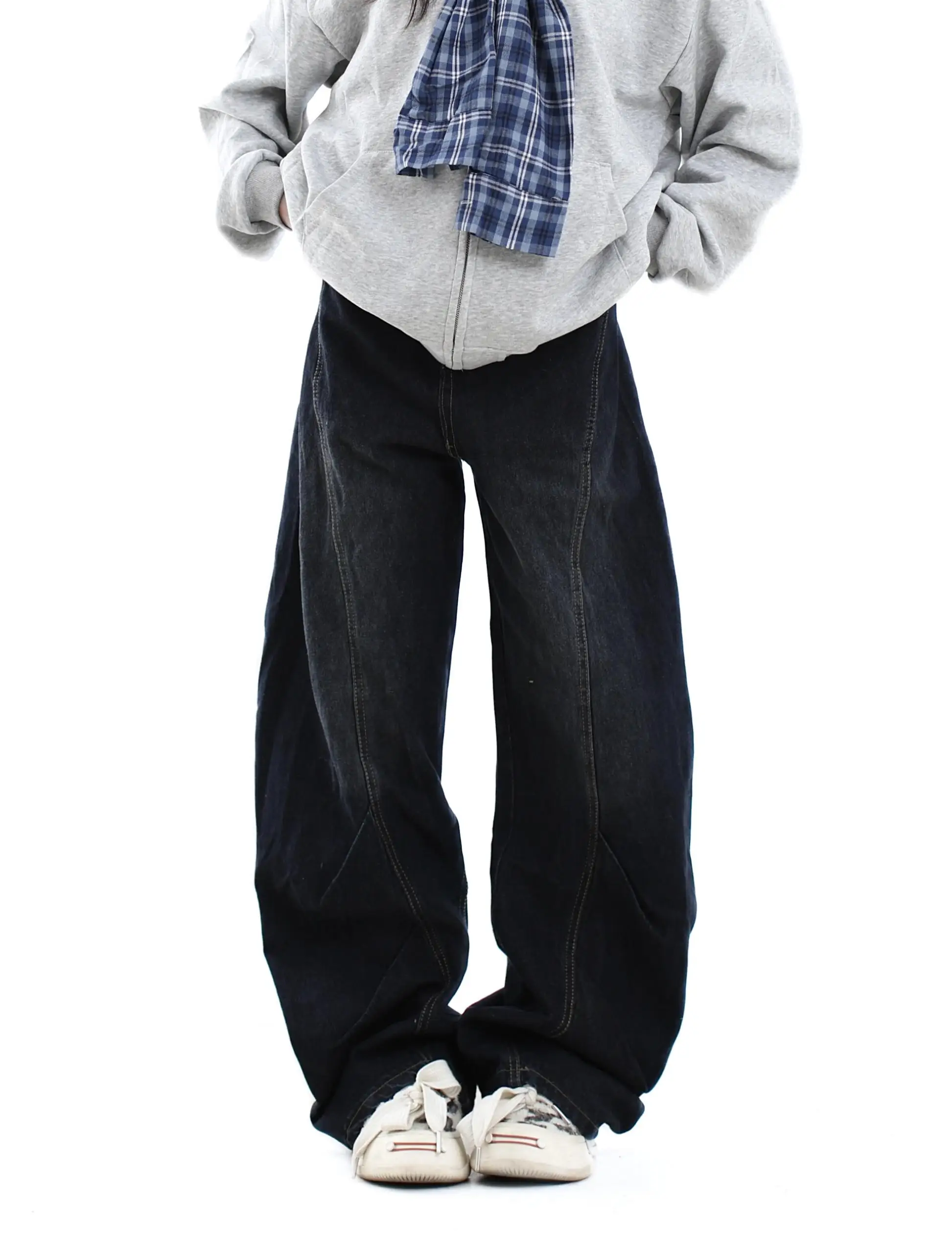 

Джинсы Galiren New Blade Design с широкими штанинами, унисекс, в стиле ретро, свободные, в пол, повседневные, удобные, из денима