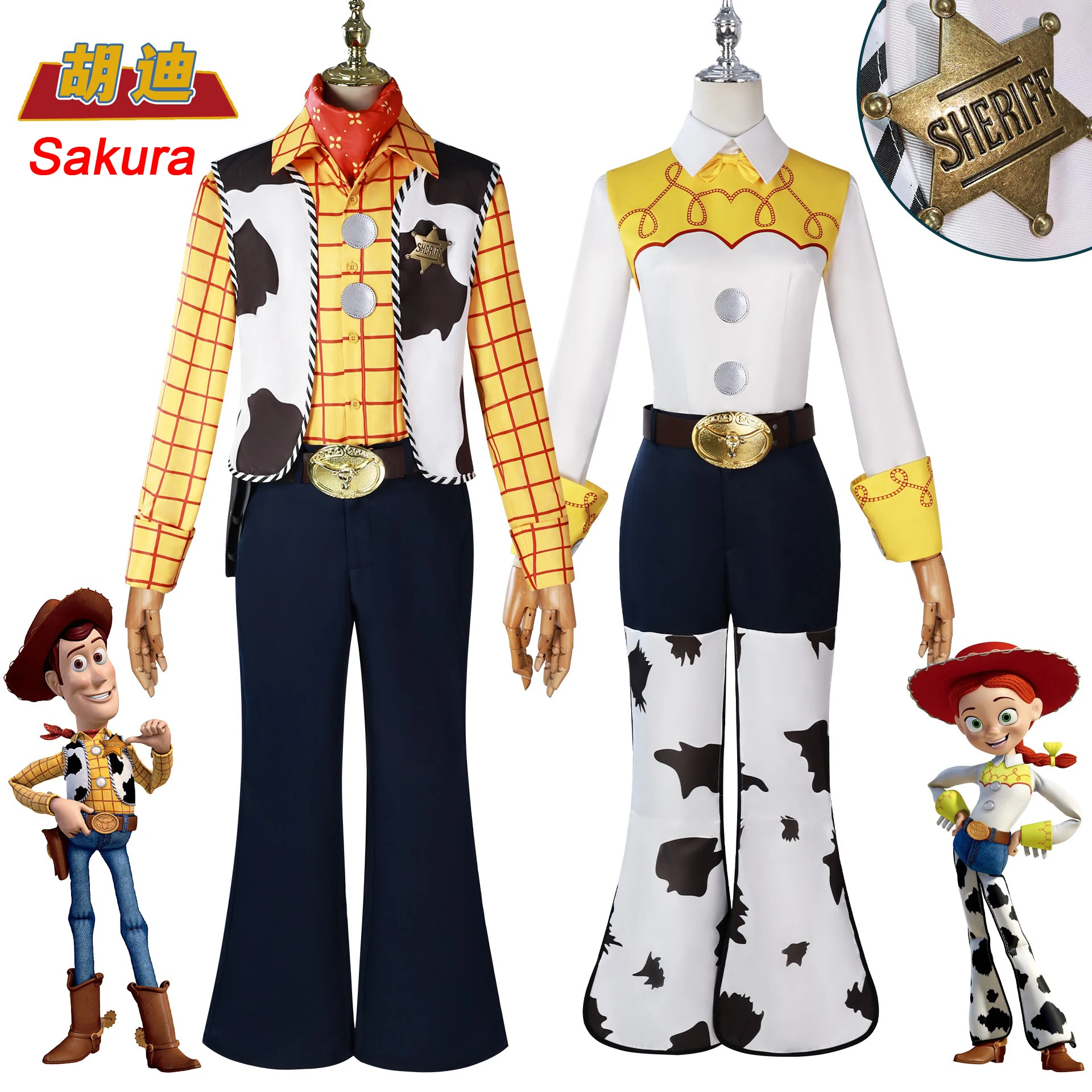

Woody Cosplay Costume Jessie Adult Carnival Uniform Anime Men Halloween Party Costumes Masquerade Game