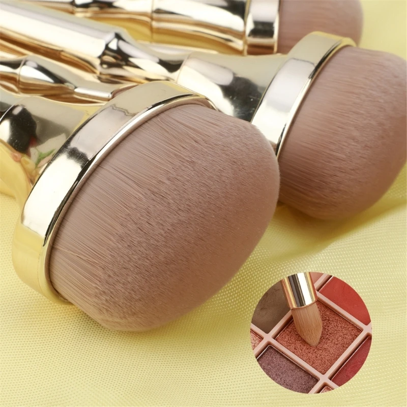 E1YE Essential 9Pcs Makeup Application Brushes for Blending Powder and Eye Makeup