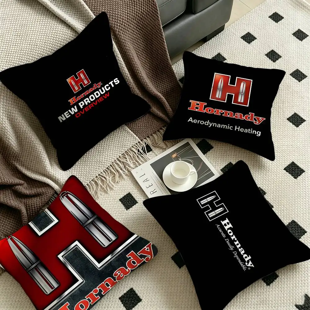 H-Hornady-Manufacturing-Company Precision-Tactical Pillow Gifts Home Office Furnishings Bedroom Sofa Car Cushion case 45x45cm