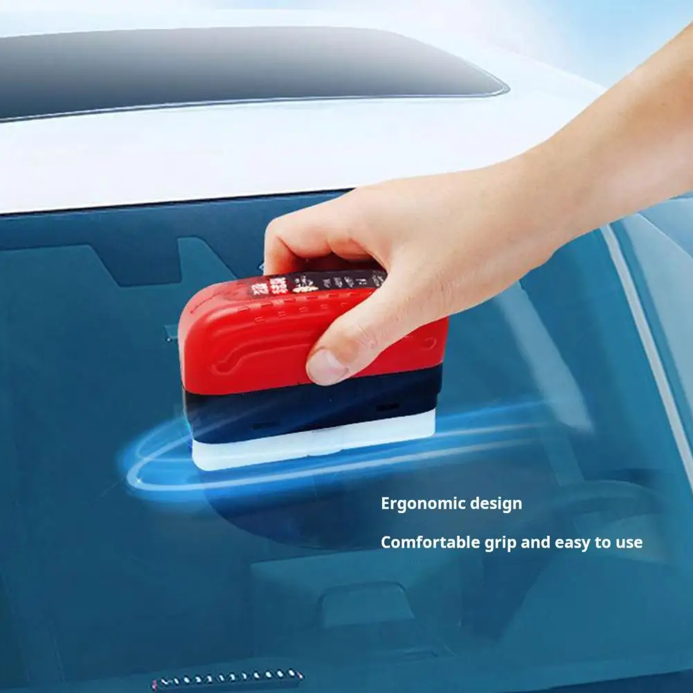 Automotive Oil Film Cleaning Brush Hydrophobic Glass Coating Windshield Rain Repeller Car Glass Window Cleaning Board