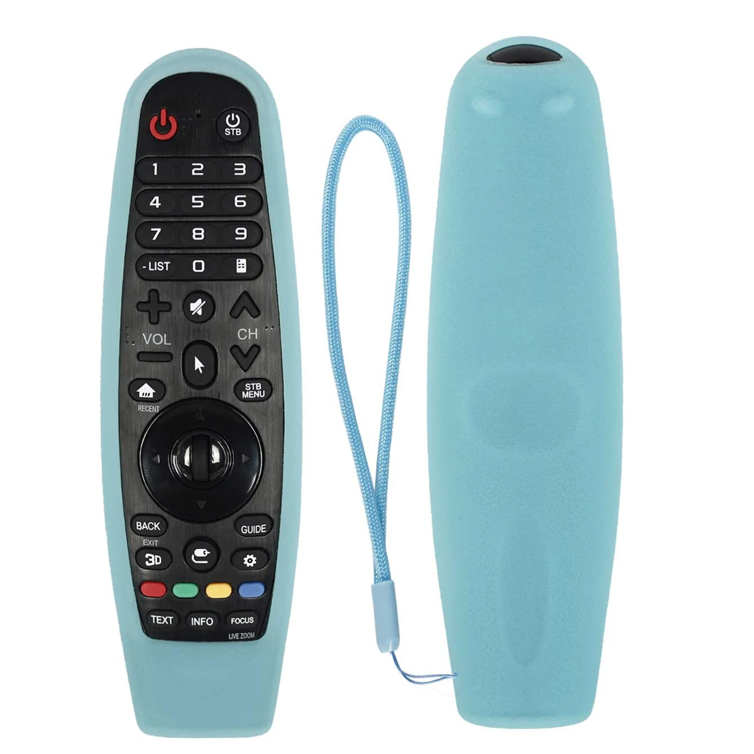 Colorful Silicone Case Protective Sheath Fit for AN-MR600/650 AN-MR18BA AN-MR19BA AN-MR20GA Series TV Magic Remote Control Cover