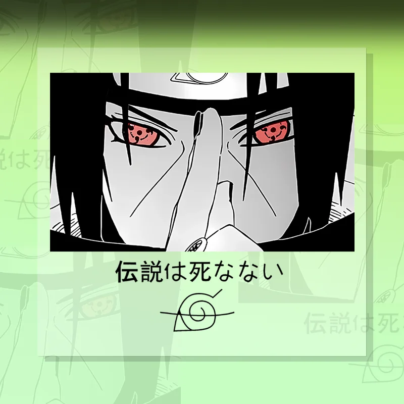 

PVC material car stickers of the anime "Naruto" for cars, can be pasted on motorcycles and computer cases.