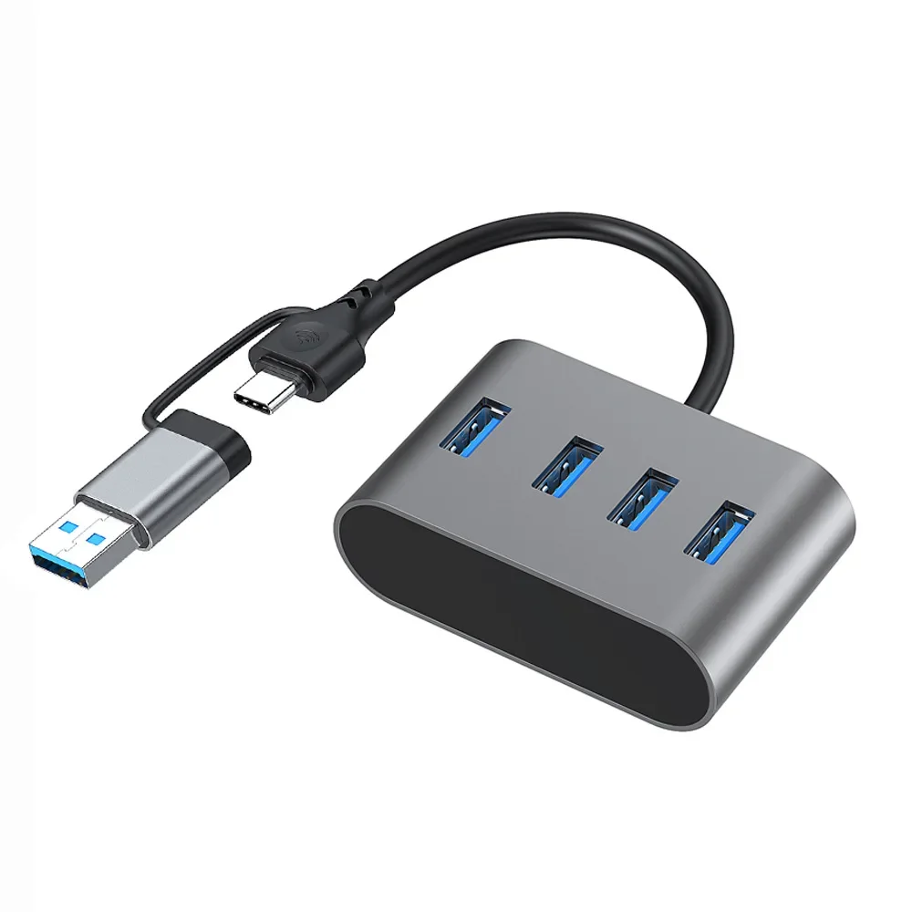 

New USB HUB USB3.0 Type C to 4 Ports USB C HUB for Pro OTG USB C Splitter for Computer Accessories