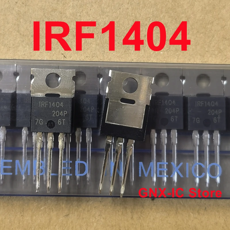 

50PCS 100% Real Original New IRF1404 IRF1404PBF MOS N Channel MOSFET 202A 40V F1404 TO-220 Transistor