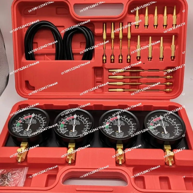 Suitable for      Synchronizer Carb Tools Accessories  4 Gauge Set with Rubber Hose Vacuum Balancer Meter Kit