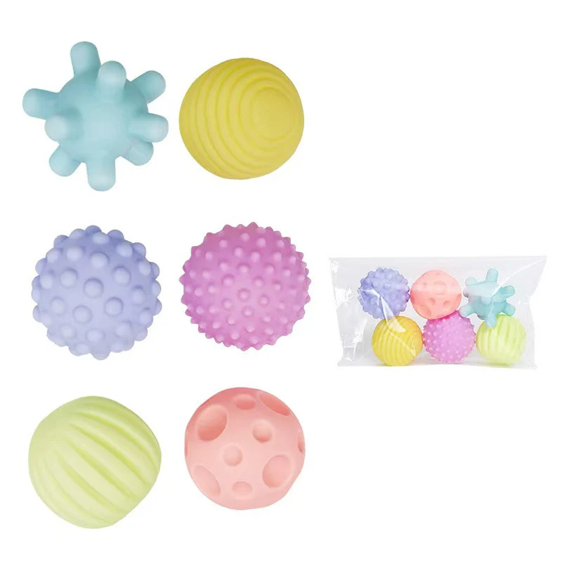 

Мячики-антистресс с водой, 6 шт., сенсорные мячи для ванны, мягкие игрушки для ванной, издающие звук, мягкие резиновые мячи