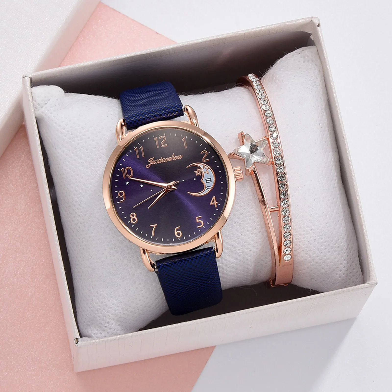 Sleek Minimalist Fashion With Strap Dial Women's Quartz Watch Gift Watch Casual Women's Watch Romantic Starry Sky Watch