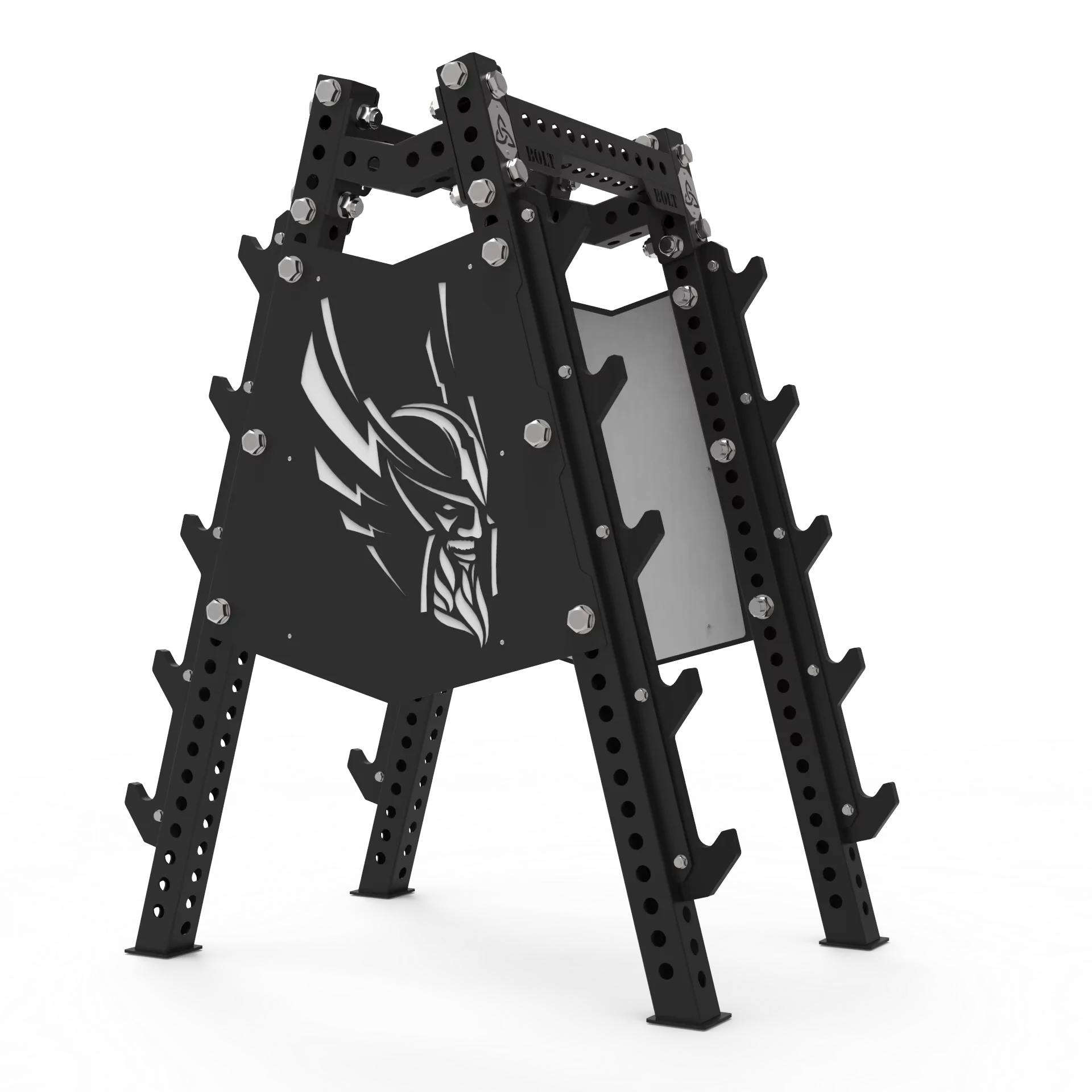 

Multi-Functional Gym Accessory Rack Home Fixed Barbell Storage Holder