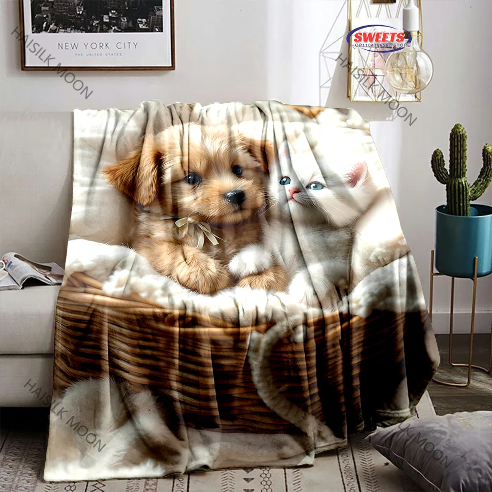 Christmas Blanket, Labrador printed Soft Fuzzy Cozy Blanket for Couch Sofa Bed Lounging,Ideal Gifts for Kids Adults Wife Self