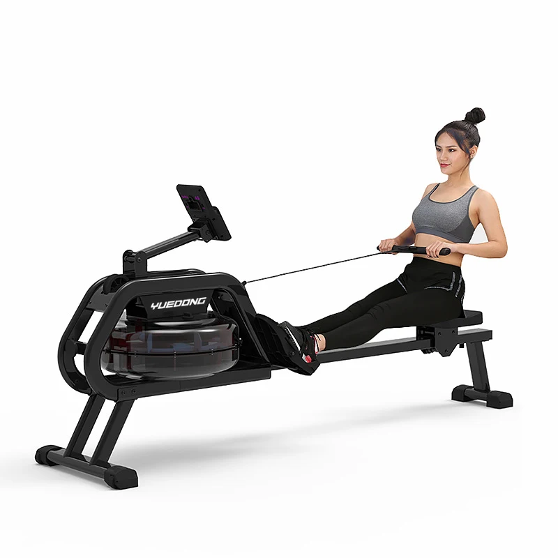 Water Rower with Bluetooth Rowing Machine Indoor Exercise Rower with Free APP Soft Seat Smooth Quiet Home Fitness Workout