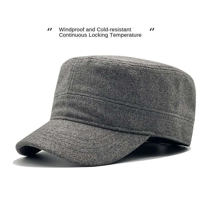 Big Head Man Large Size Pure Cotton Army Flat Cap Outdoors Baseball Cap Summer Polyester Plus Size Military Hat 55-60cm 60-65cm