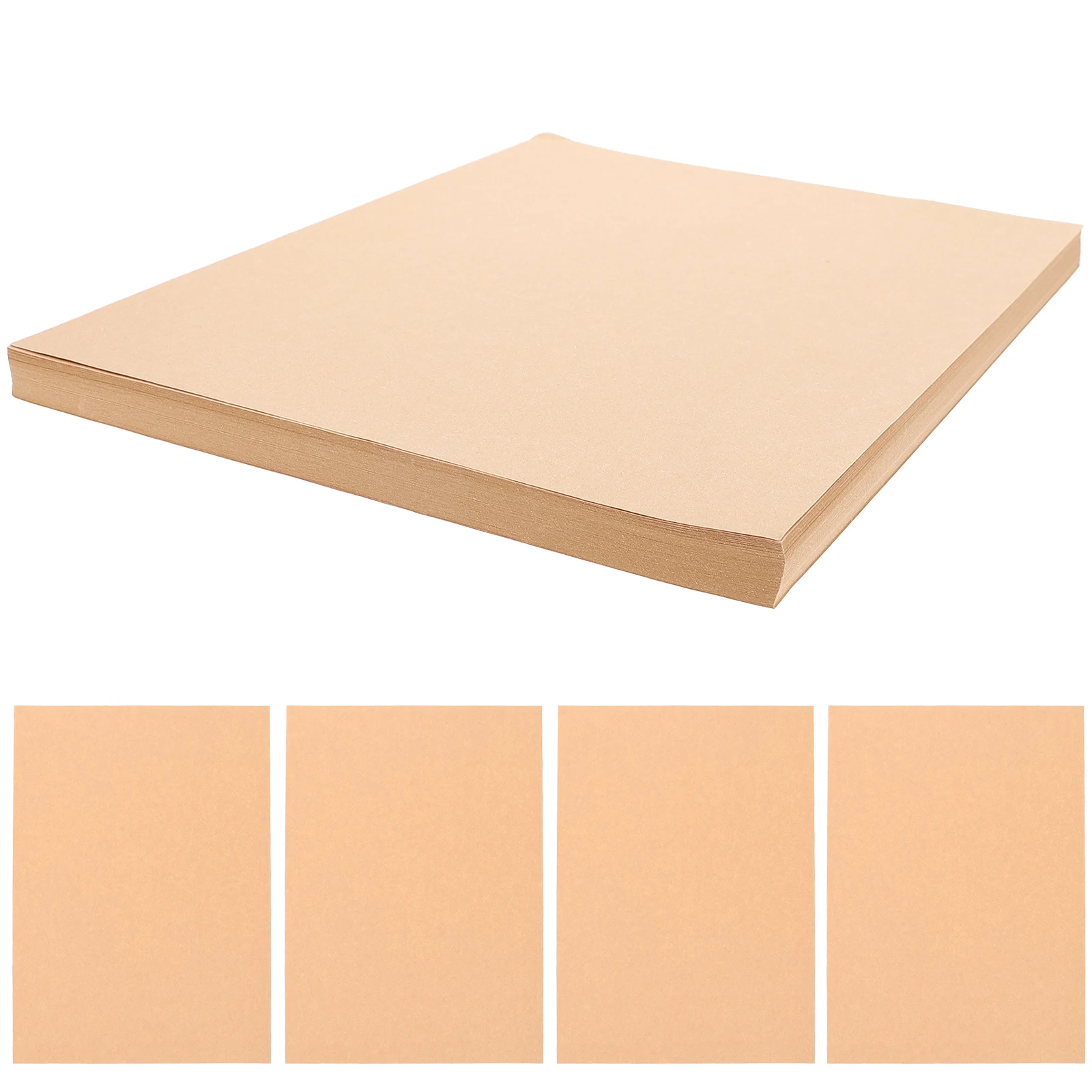 

100 Sheets Kraft Paper Handcraft Card Papers Manual Material Hard Model Origami Materials