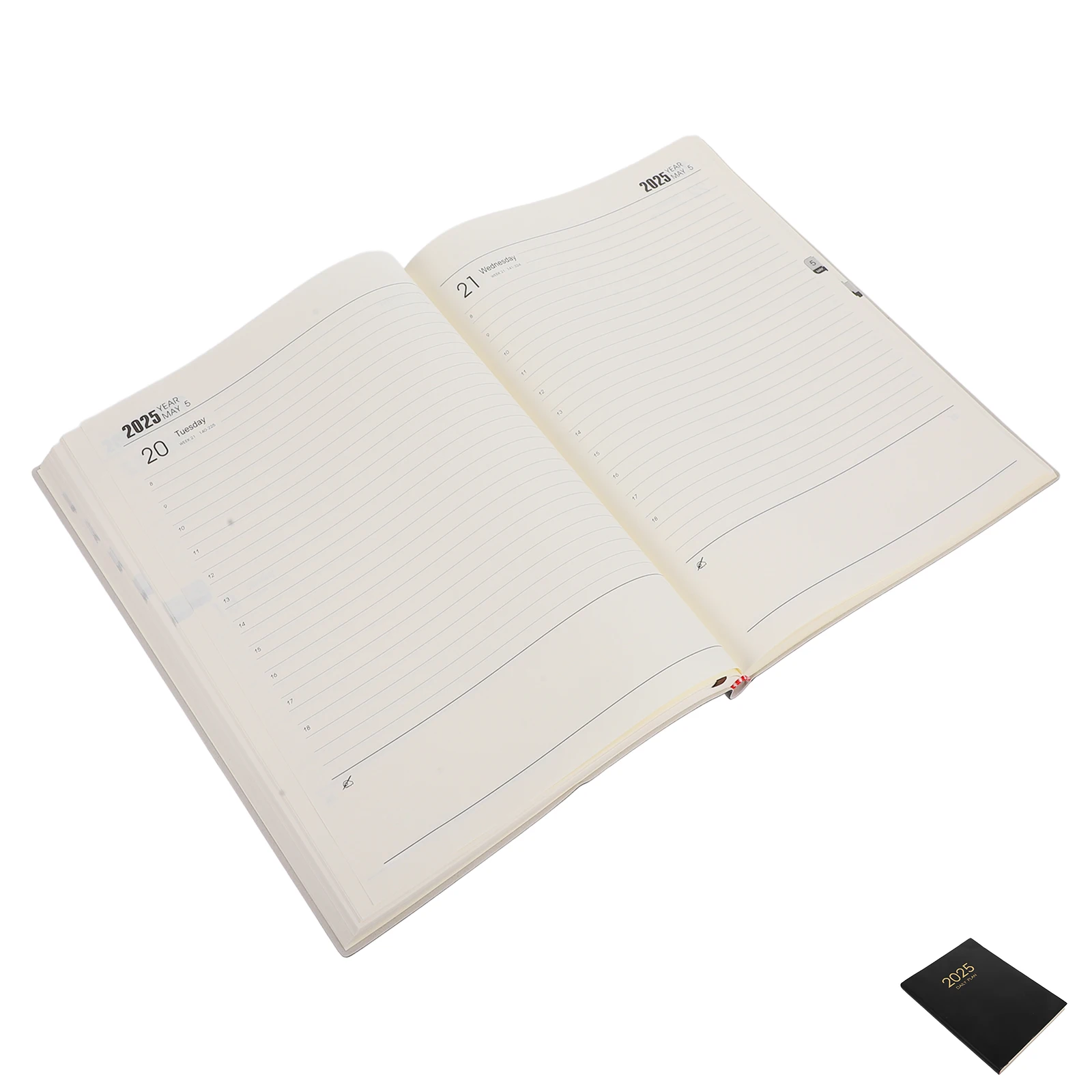

Daily Schedule Planner Calendar Book Notebook 2025 Appointment Adults Black Paper