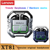Lenovo XT81 Bluetooth Earphone Wireless Headphone Gamer Headset Waterproof Tws Noise Cancelling With Microphone Sport Earbuds