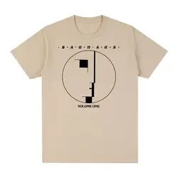 Bauhaus-男性と女性のためのヴィンテージゴシックスタイルのコットンTシャツ,ロックセーター