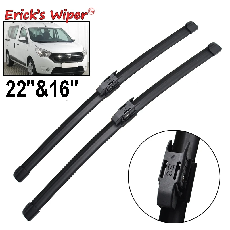 Erick\'s Wiper LHD Front Wiper Blades For Renault Dacia Dokker Express 2016 - 2019 Windshield Windscreen Window Brushes 22\