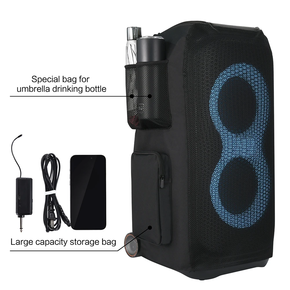 Outdoor Dust Protection Case Multifunctional Carrying Cover Case Speaker Protective Case for JBL PartyBox Stage 320 Speaker