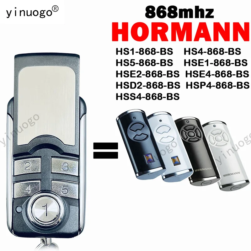 

HORMANN HSS4 HSE1 HSE2 HSE4 HSP4 HSD2 HS1 HS4 HS5 868 BS Garage Door Remote Control 868MHz Door Opener Controller