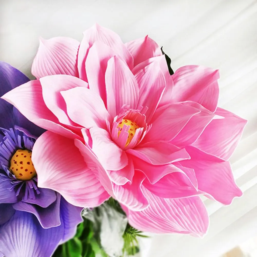 Artificial PE Giant Lotus Flower Simulation Lotus Home Decoration Display Hotel Decoration Art Decoration