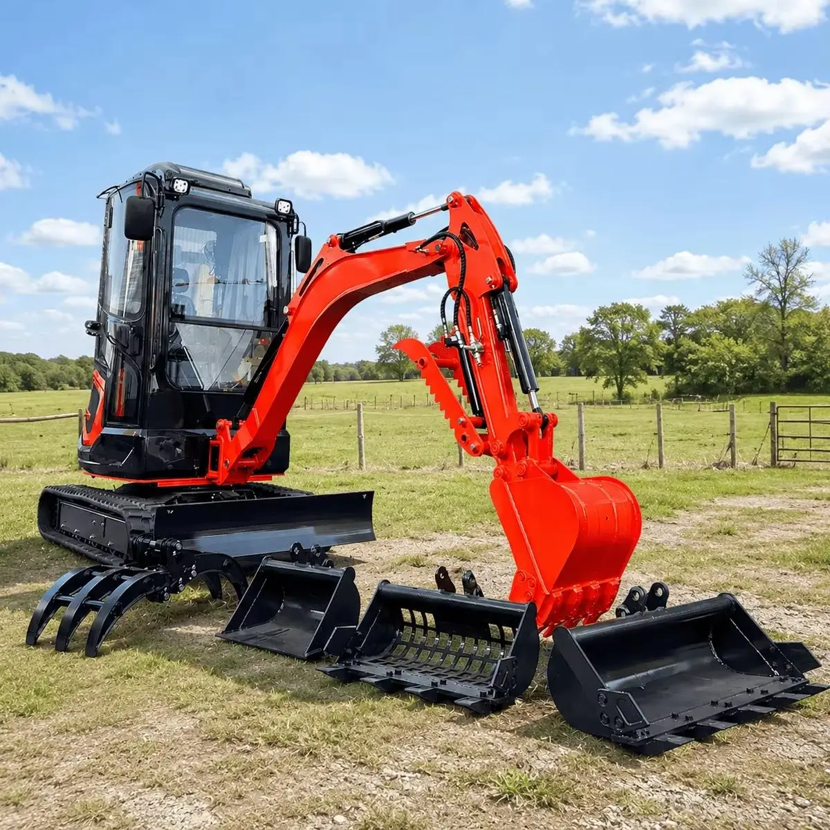 2.5 Ton Mini Excavator Custom Diesel Digger Small Bagger Compact Machinery CE Farm Garden Landscape Construction