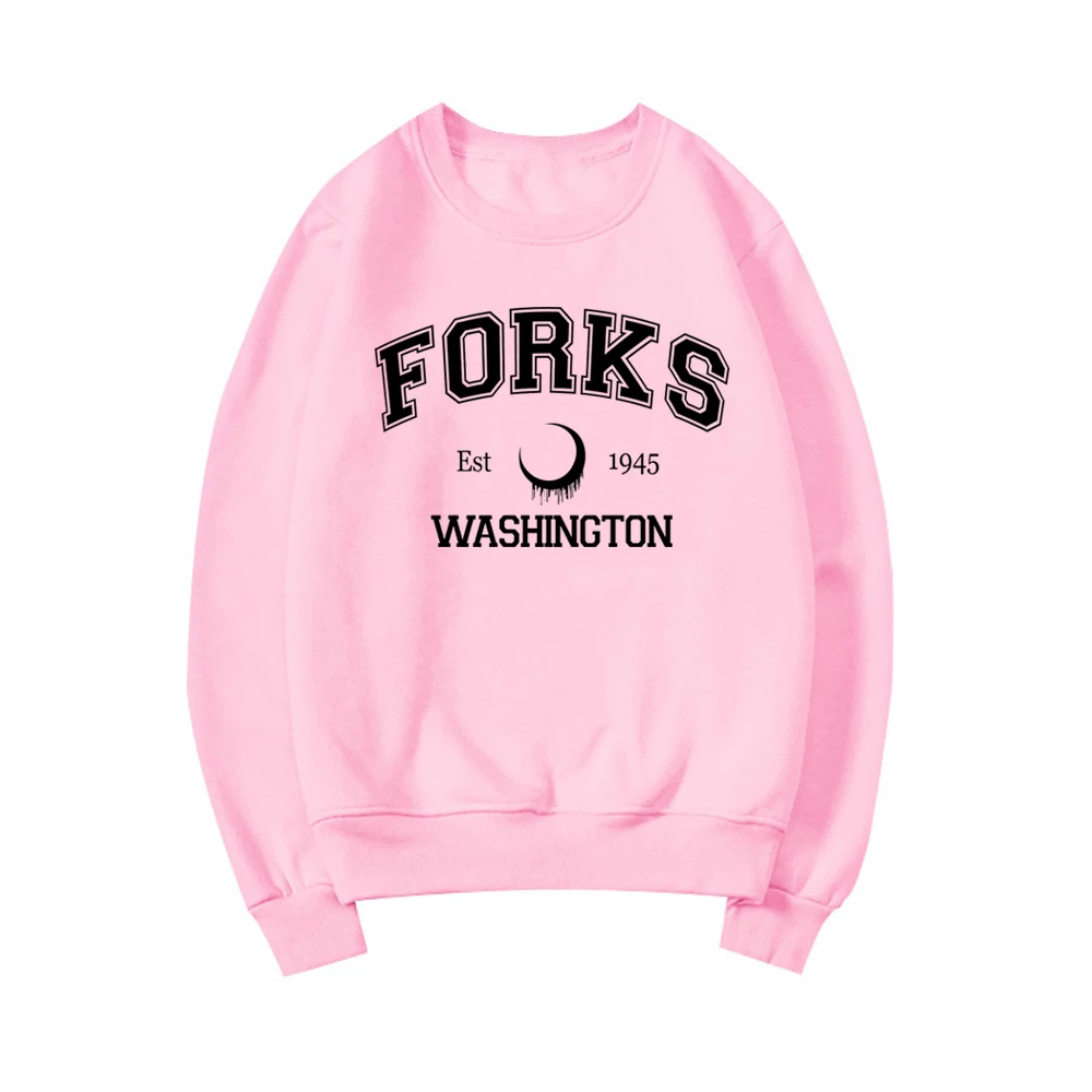 Twilight Sweatshirt Forks Washington Sweatshirts Unisex Langarm-Rundhalspullover Team Edward Sweater Streetwear Hoodies – Detail 11