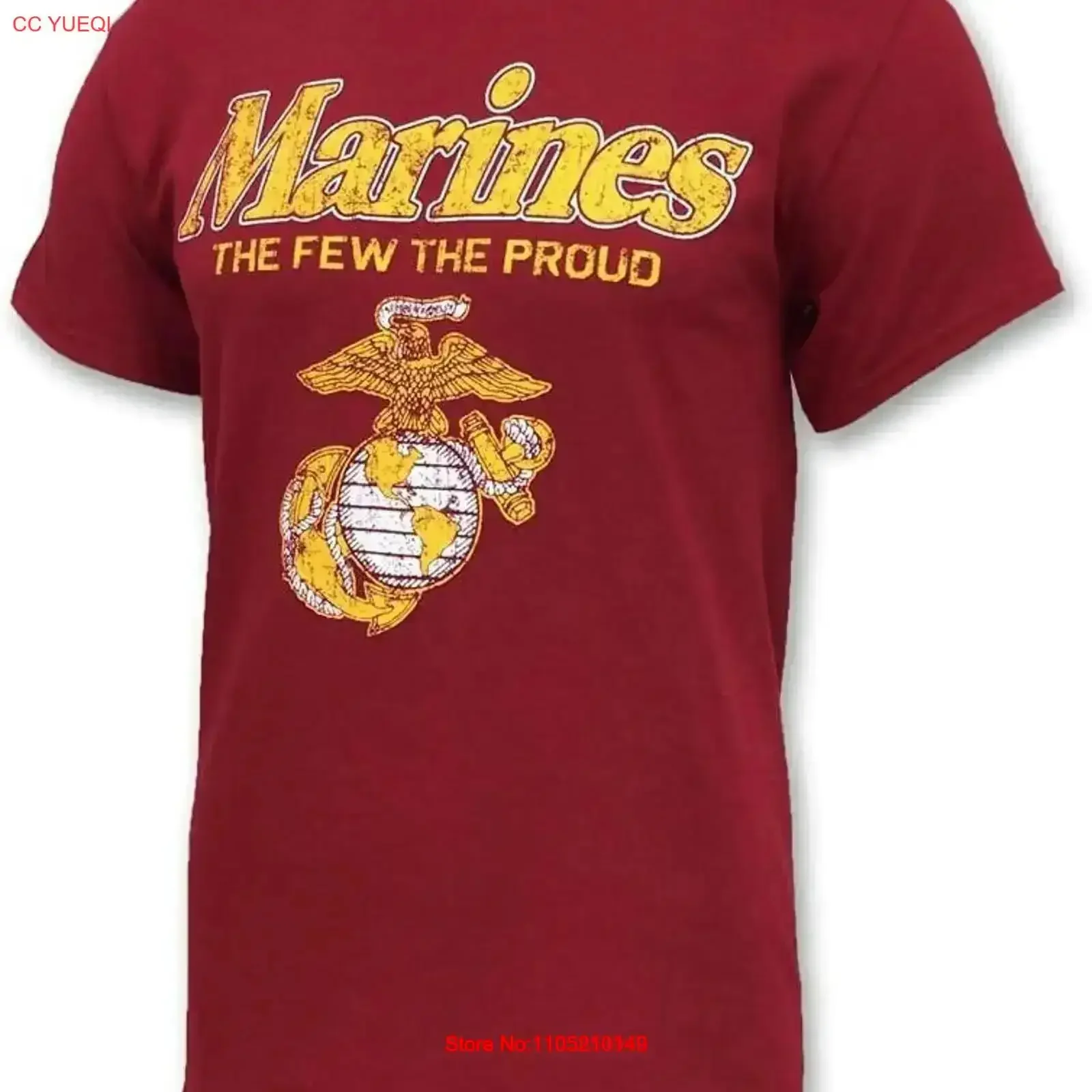 

Футболка Armed Forces Gear Marines The Few Proud Faded, винтажная лицензия, потертая растянутая графика, слегка мягкая винтажная футболка