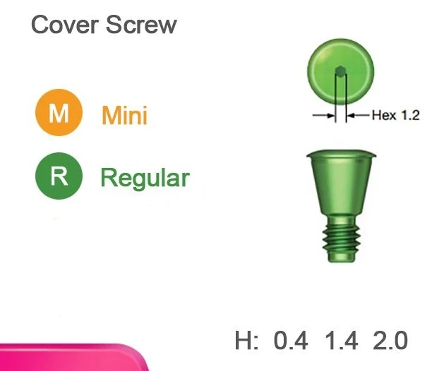 Dentist Covering Screws Tools ITI Dental Restoration Lab Implant Healing Abutment Temporary Closure Screw Oral Care Accessories