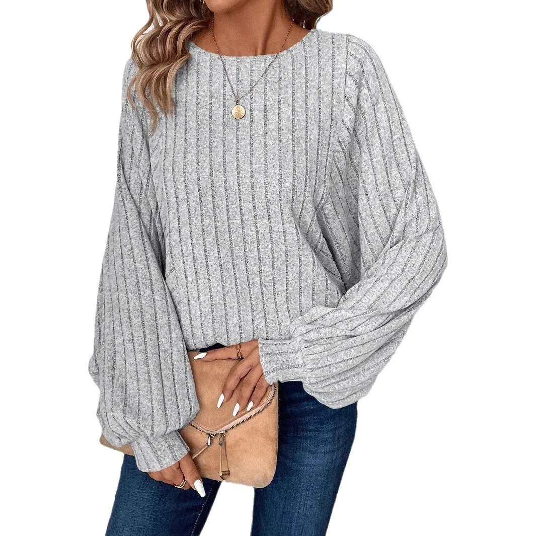 Comfortable And Casual Knitted Pullover Tops Women Simple Solid Color Batwing Sleeve Top Lazy Style Female Autumn Winter New