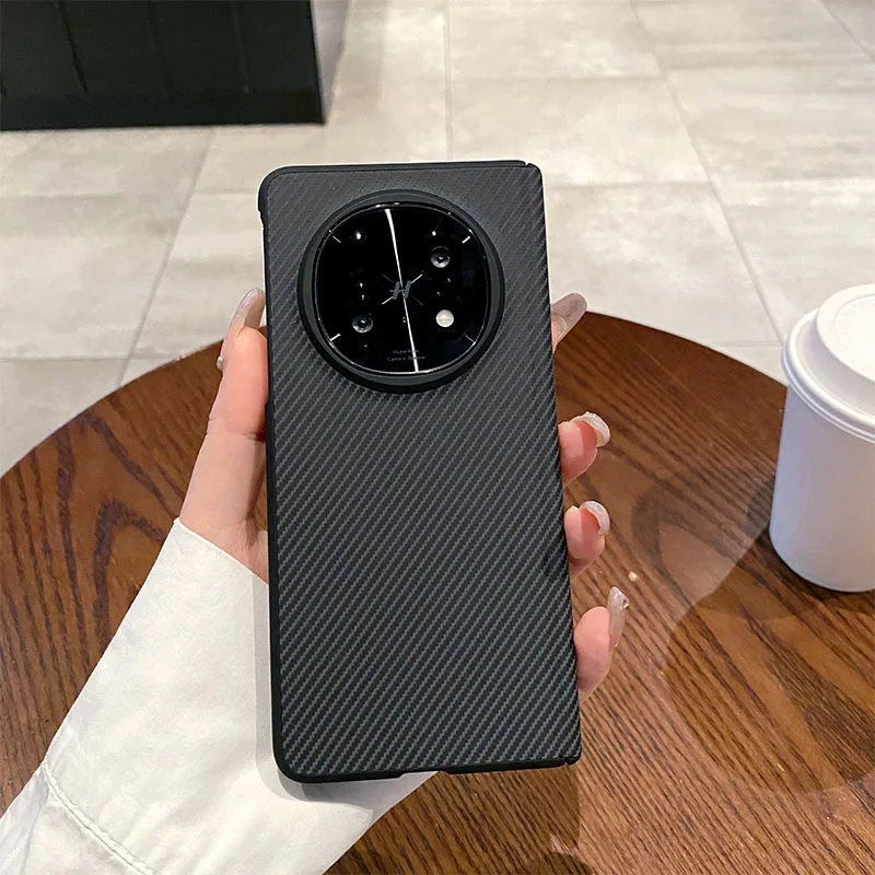 

Чехол для OPPO Find N5/N3, складной мобильный телефон, роскошный кожаный тонкий противоударный защитный чехол с углеродным волокном, аксессуары