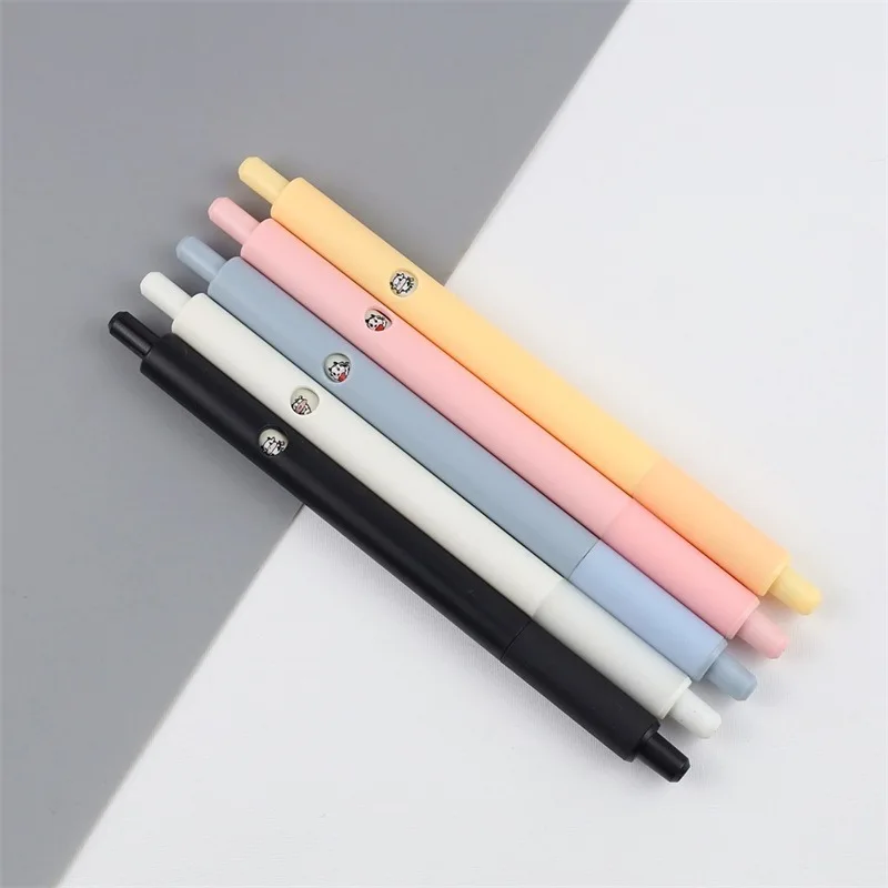 

5 colors new creative lettering custom press pen variable window gel pen study office signature desk student stationery black