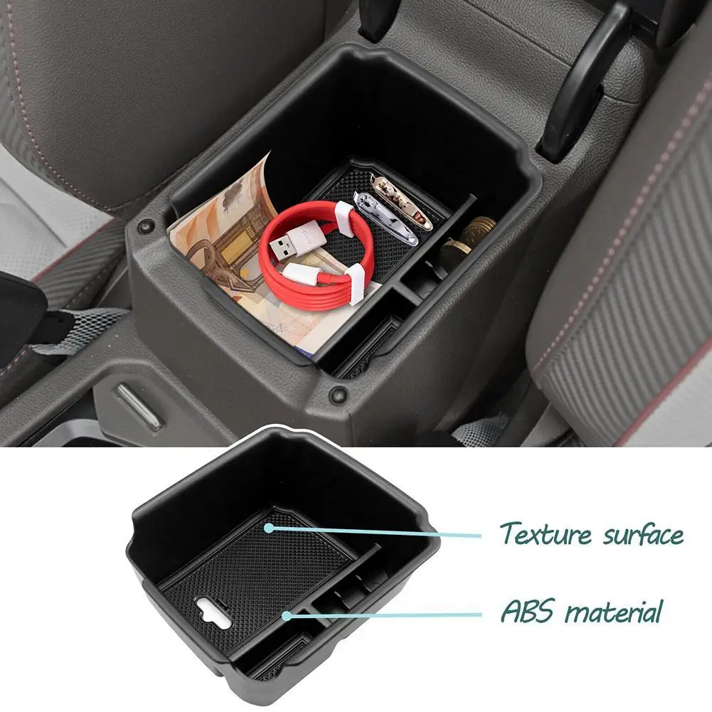 

NEW Car Armrest Storage Box Tray for VOLKSWAGEN VW Tiguan 2018-2022 2023 And Taos 2022 2023 Storage Box Interior