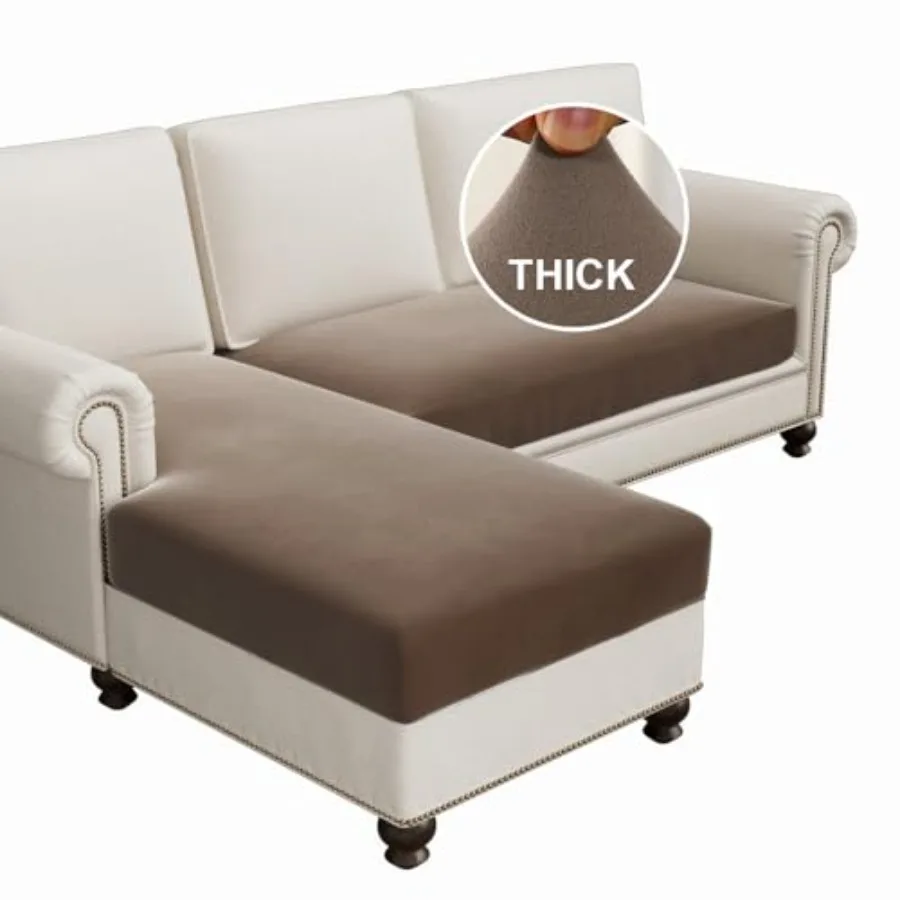 

Чехлы для секционных диванов из флиса, L-образные, эластичные, толстые и мягкие, для секционных диванных гарнитуров, моющиеся, 2 шт.