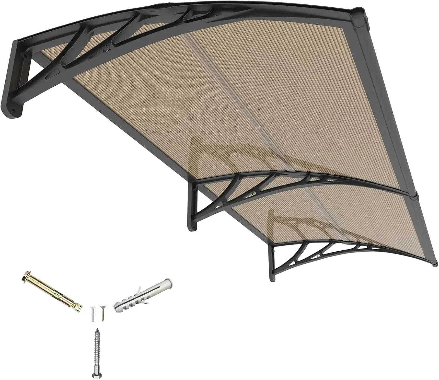 

32x80'' Door Awning Exterior, Window Canopy for Front Door, UPF 50+ Polycarbonate Overhang Cover for Patio, Porch, Entryway, UV