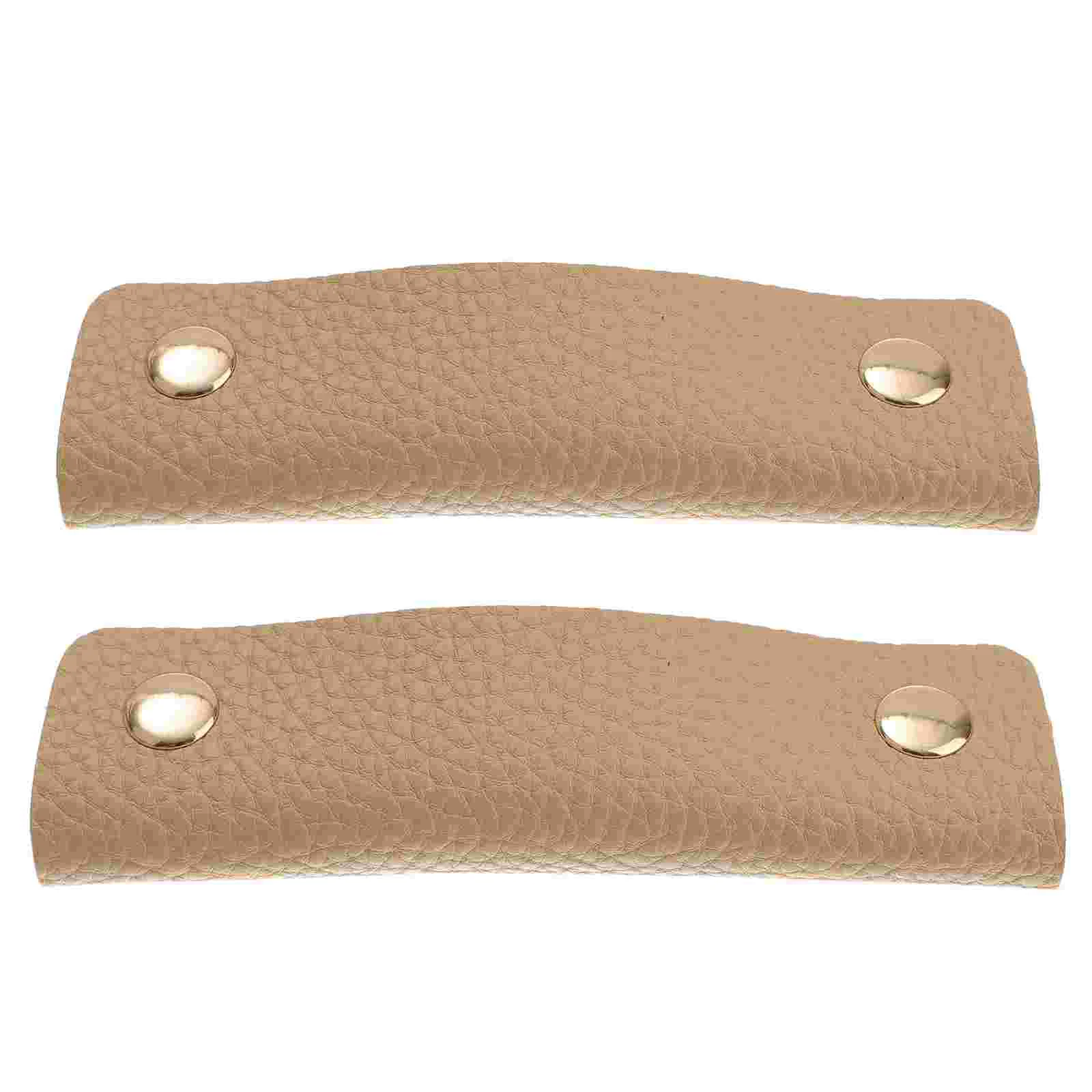 

2 Pcs Laptop Anti-snap Gloves Handle Handbag Pu Luggage Protective Cover