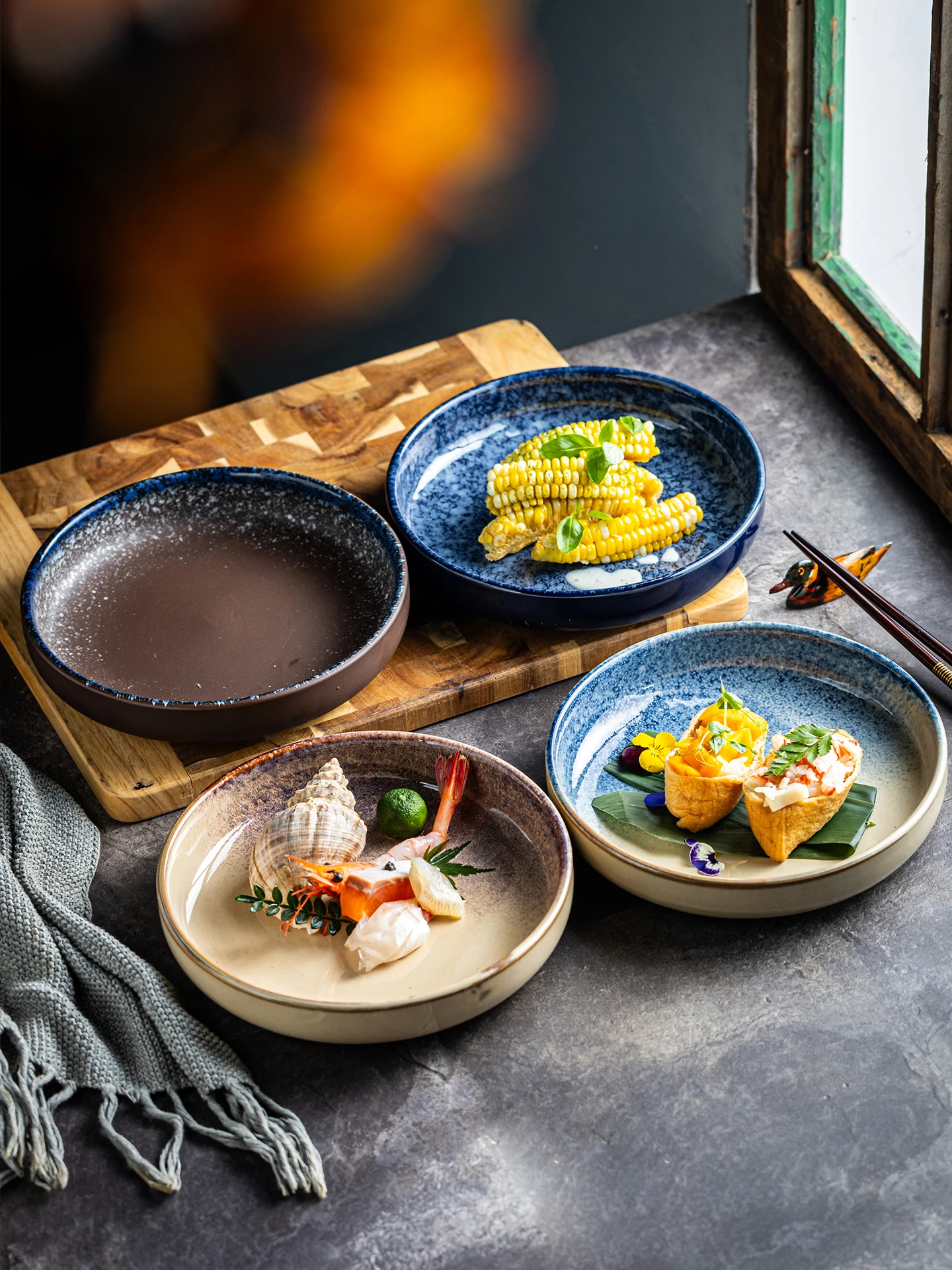 

Простая круглая тарелка для дома, большая тарелка для стейка, ресторанная тарелка для салата, глубокая тарелка для ужина, японская посуда