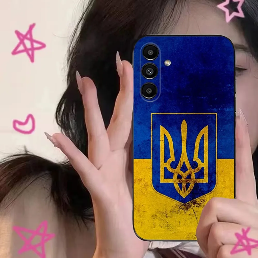 U-Ukraine Flag  Phone Case For Samsung S24,S21,S22,S23,S30,Ultra,S20,Plus,Fe,Lite,Note,10,9,5G Black Soft Cover