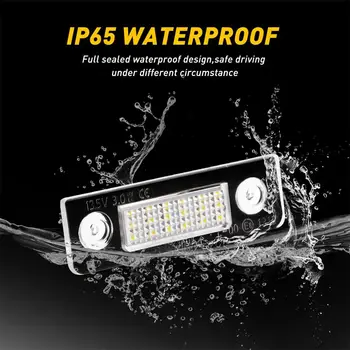 適用於斯柯達明銳 1Z 2008-2018 和 Roomster 5J 2006-2010 的 2 個 Canbus LED 車牌燈 10 最佳銷售 2006年式Skoda明銳 - №3