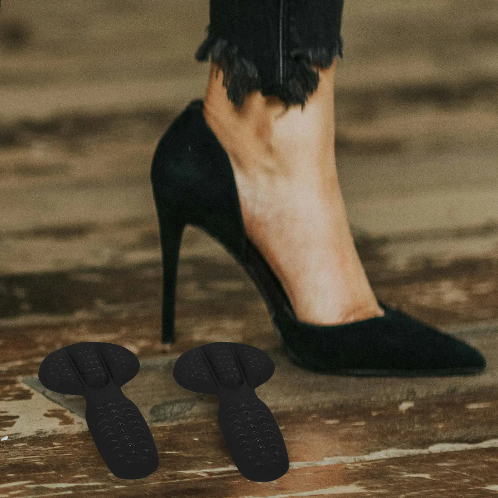 

4 пары эргономичных накладок на пятки для женских туфель на высоком каблуке, сандалий, ботинок, удобные дышащие вставки из пеноматериала с сетчатой подкладкой, износостойкие