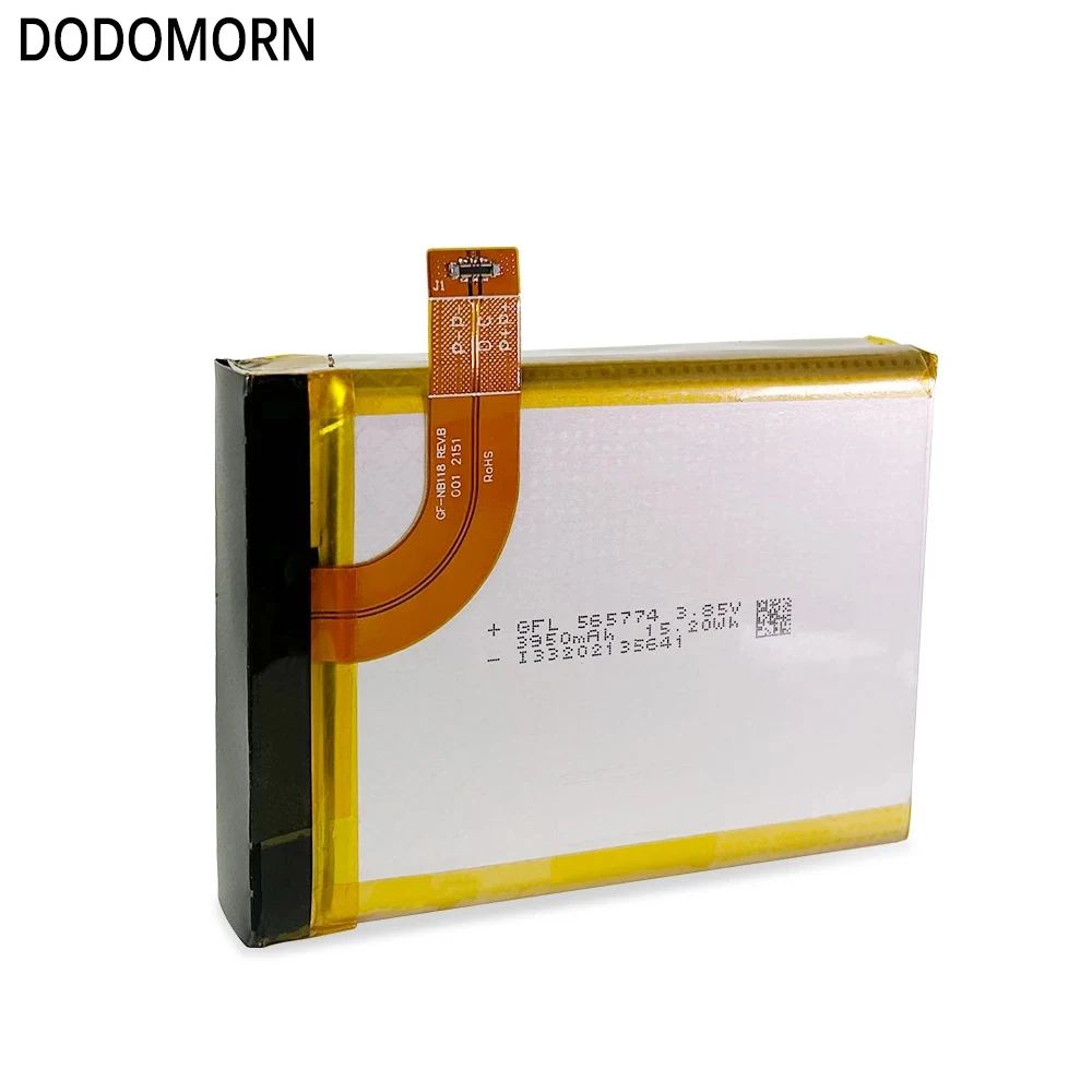 DODOMORN For GPD WIN 3 Win3 حاسوب محمول للألعاب جهاز كمبيوتر لوحي عالي الجودة بطارية 565774-3S 11.55 فولت 45.62Wh 3950mAh