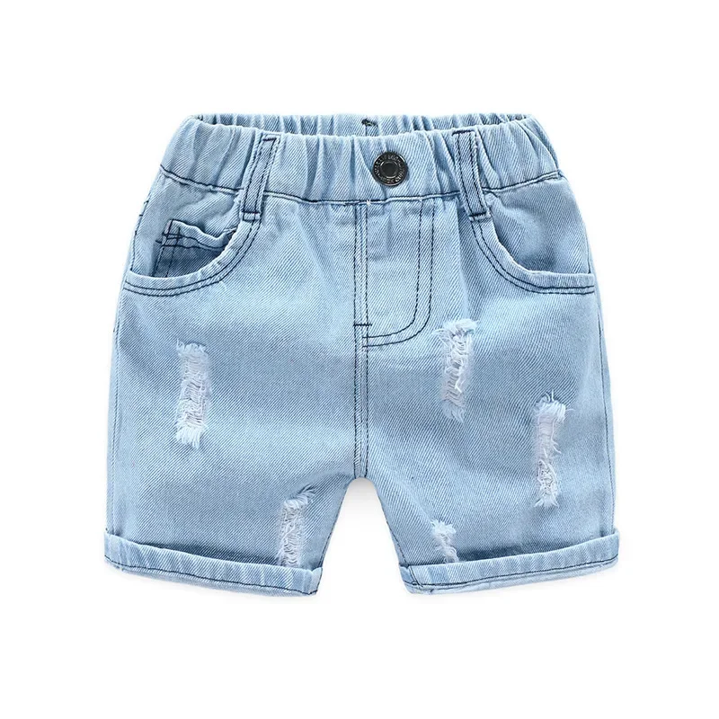 4-9 Years Children Shorts Toddler Kids Short Pant Summer Cotton Denim Boys Beach Shorts  Leisure Capris  Baby Clothing  KF553