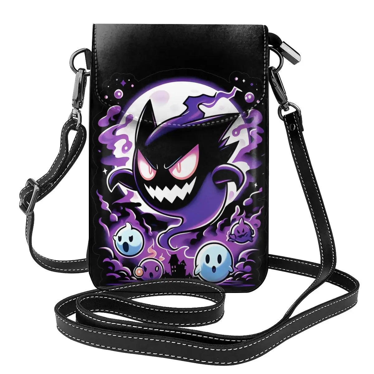 Pokemon Gengar Little Ghost Shoulder Bag Shopping Woman Women Bags Bulk Vintage Leather Purse