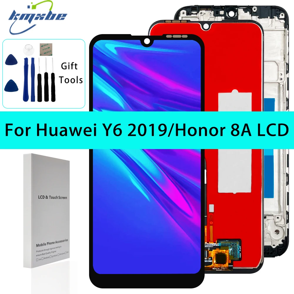 

6.09" Original Y6s 2019 Display For Huawei Y6 2019 MRD-LX1F LCD Touch Digitizer Assembly With Frame For Honor 8A JAT-L29 Screen