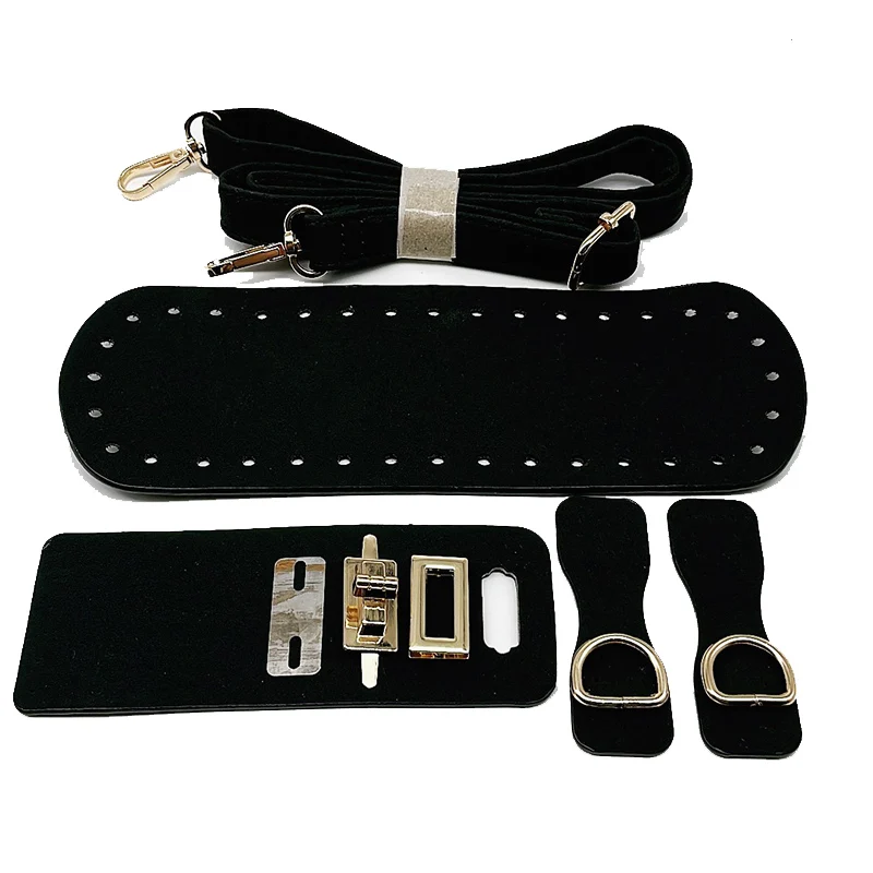 Handmade Leather Bag Strap Handbag Woven Set High Quality Bag Bottoms With Hardware Accessories for DIY Shoulder Handbag