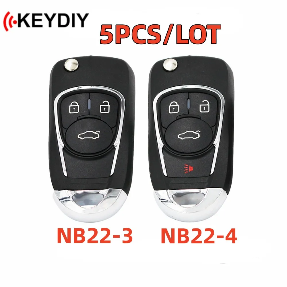 5pcs KEYDIY KD NB22 Multifunctional Remote Key NB Series NB22-3 NB22-4 Car Key for MINI KD/KD-X2 /KD-MAX KD MAX Key Programmer