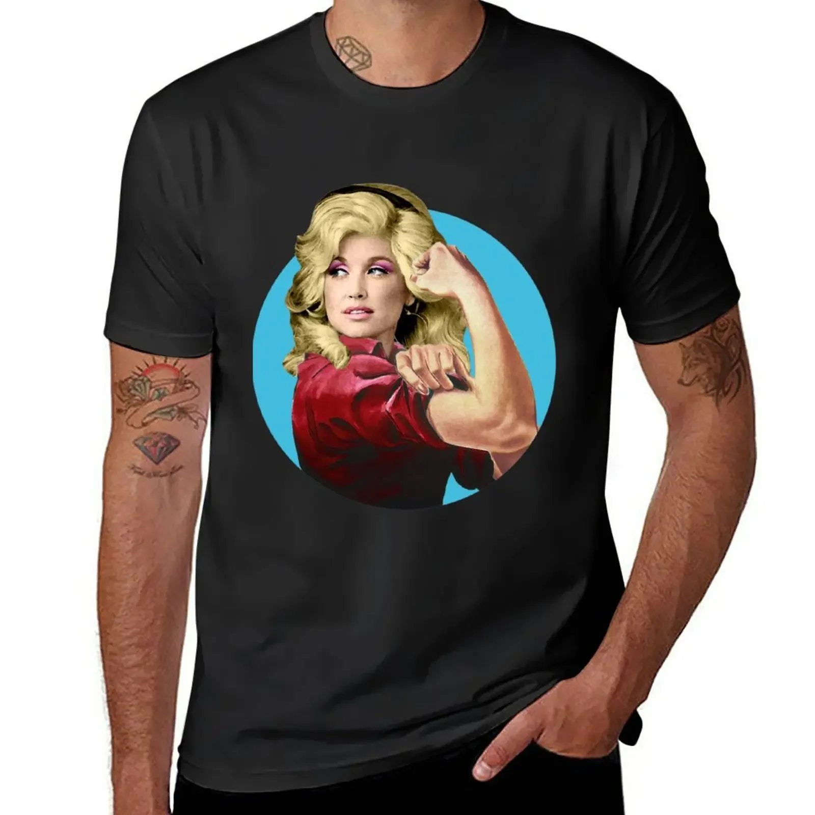 Dolly the Riveter 2 T-Shirt summer tops Blouse t shirt for men