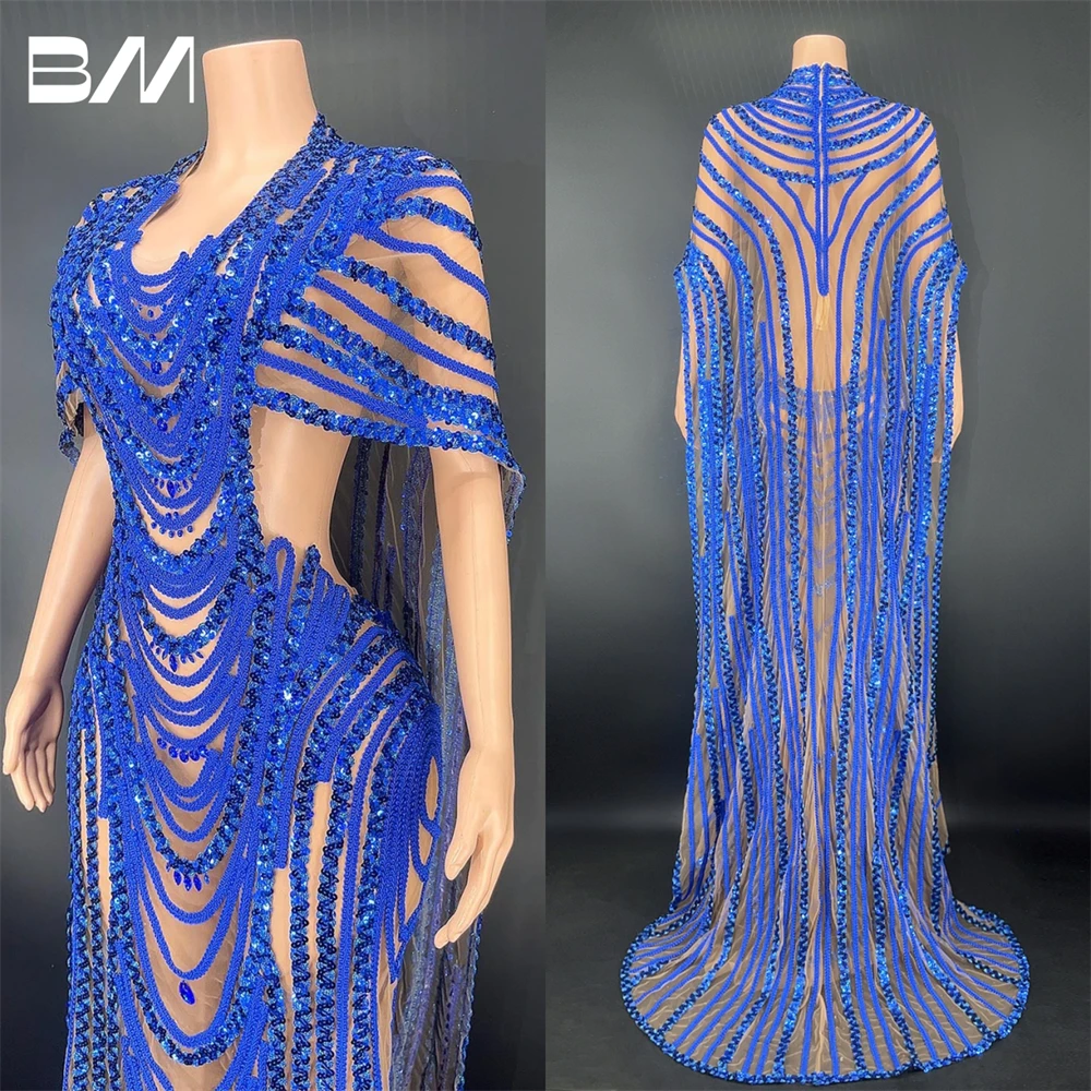 

Real Images Crystal Long Women Evening Dress With Sequins Beads Sexy Prom Dresses Robe De Soriee Party Gown