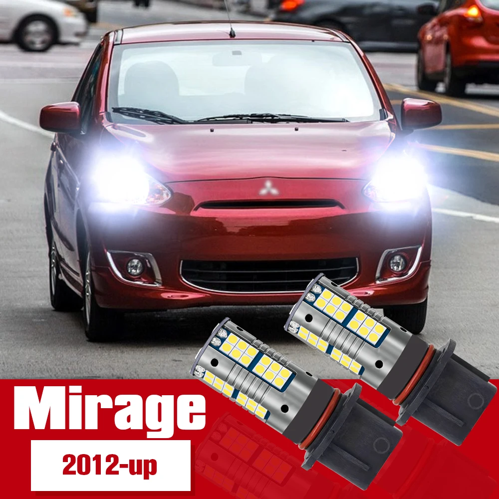 

2pcs LED Accessories Daytime Running Light DRL For Mitsubishi Mirage 2012 2013 2014